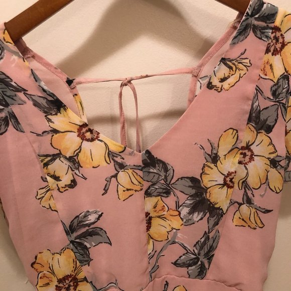 ROW A Pink Floral Dress - Picture 3 of 3